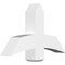 Ekena Millwork Bellingham Architectural Grade PVC Gable Bracket, 36"W x 22 1/2"H x 6"D x 6"F, 15/12 Pitch GBP036X23X0606BEL00 - alternate 1